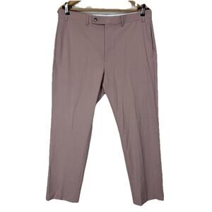 Lauren Ralph Lauren Mens Mauve Flat Front Dress Pants 36x32L Career‎ Office Golf